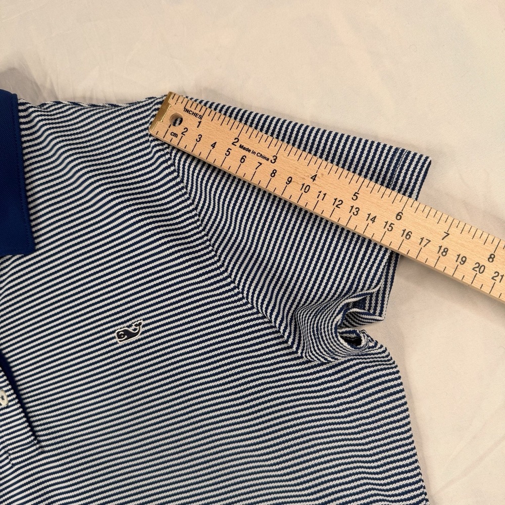Vineyard vines Women's Performance Pique Polo ROYAL OCEAN SZ-M NWT (PTP 19.5in) - Picture 11 of 16